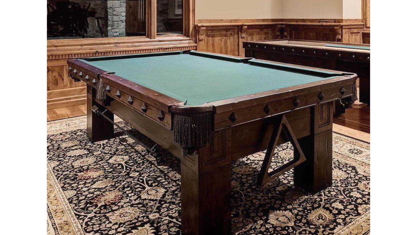 Custom Billiard Table w/Accessories